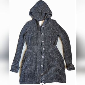 CHERIE DARK GRAY CARDIGAN HOODIE
